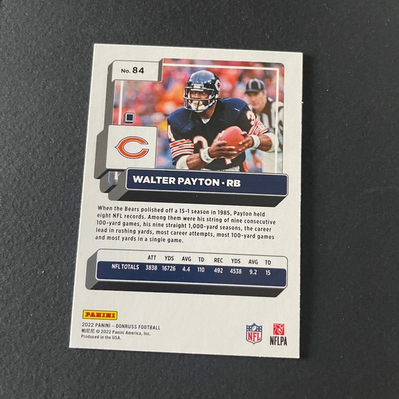 Walter Payton: Chicago Bears, Running Back 2022 Press Proof #84 - Picture 2 of 2